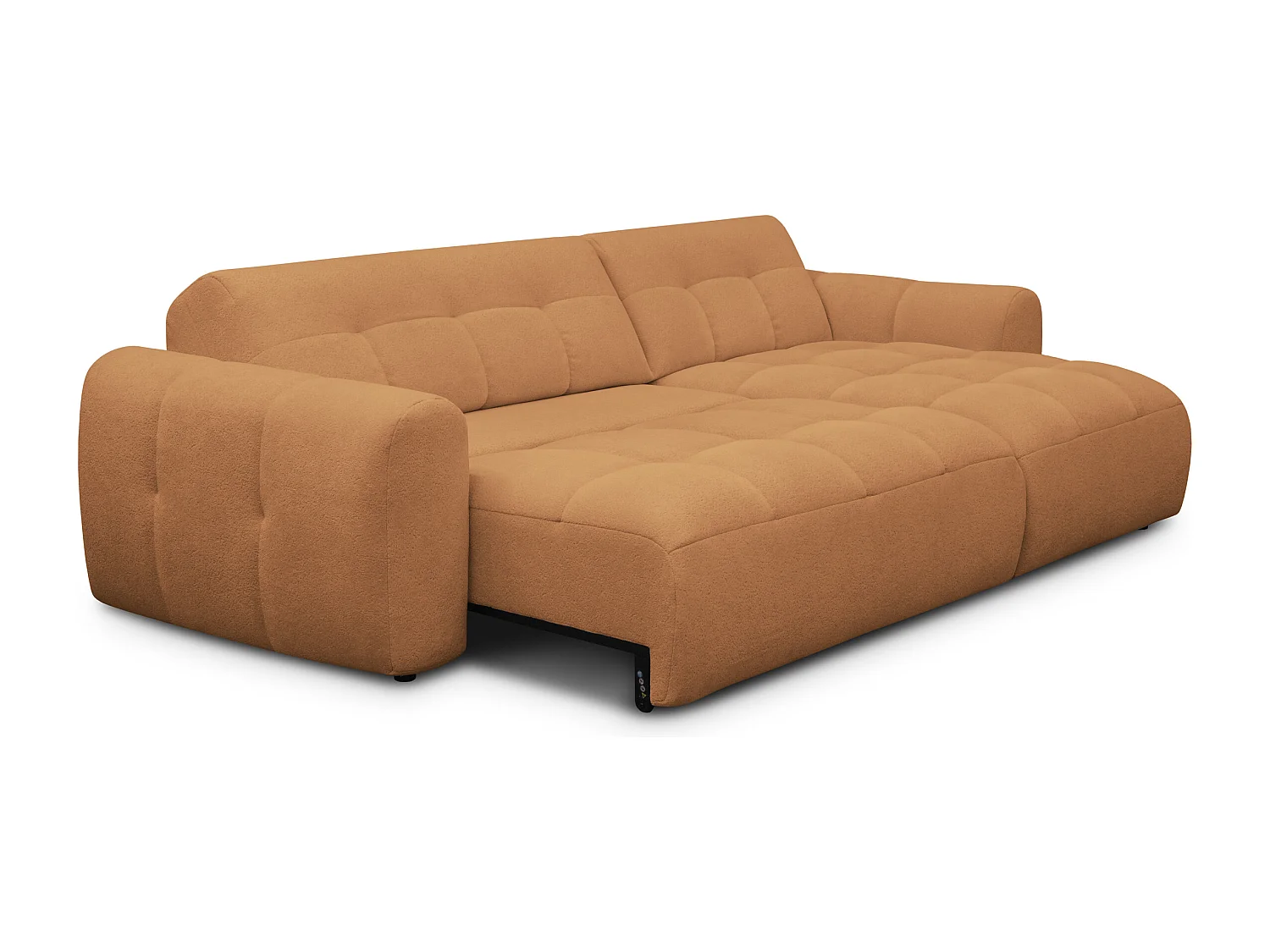 Ecksofa 4-Sitzer rechts LUMERO, orange