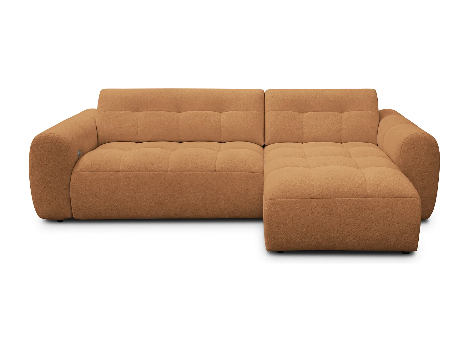 Ecksofa 4-Sitzer rechts LUMERO, orange