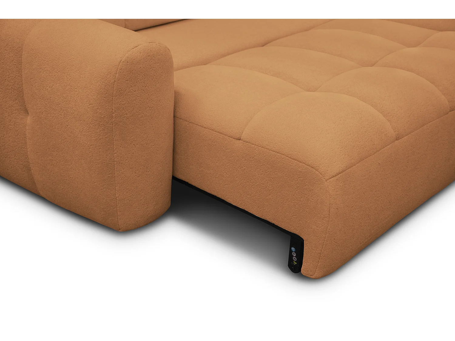Ecksofa 4-Sitzer rechts LUMERO, orange