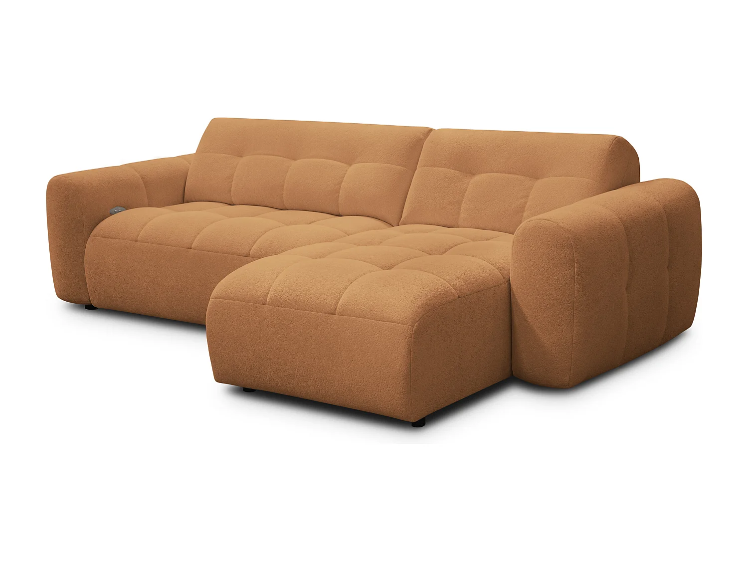 Ecksofa 4-Sitzer rechts LUMERO, orange