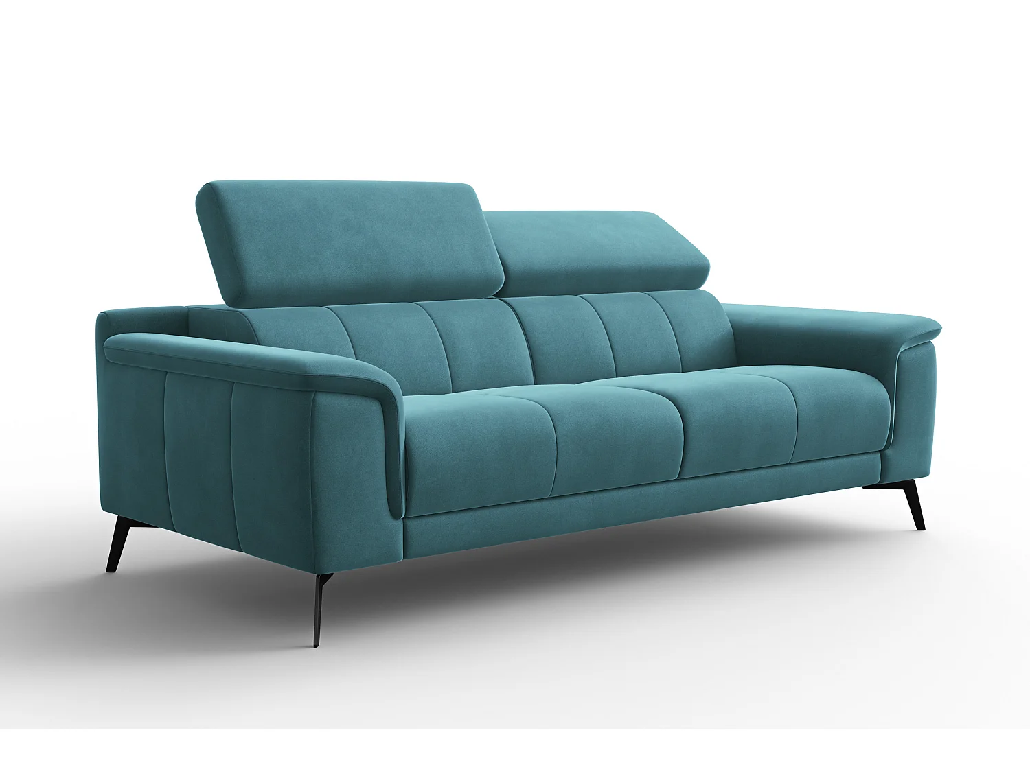 Sofa 3-Sitzer FIERO, Minter Veloursstoff