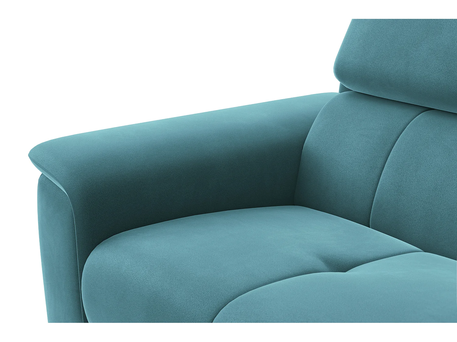 Sofa 3-Sitzer FIERO, Minter Veloursstoff