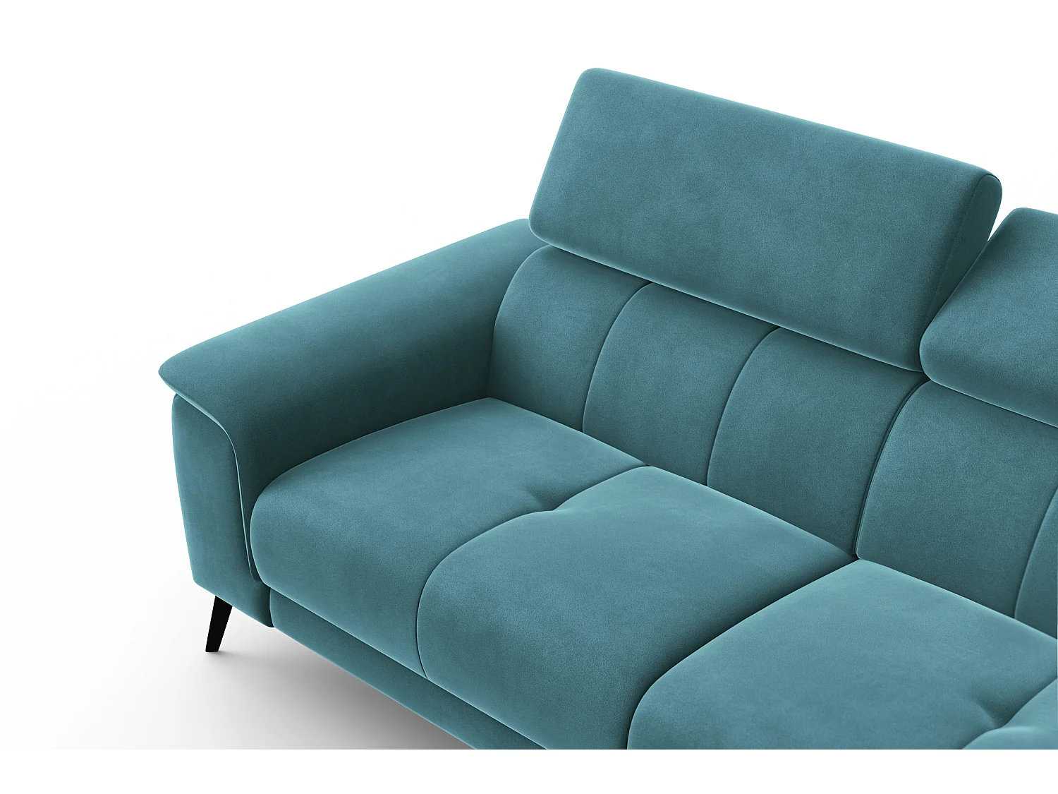 Sofa 3-Sitzer FIERO, Minter Veloursstoff