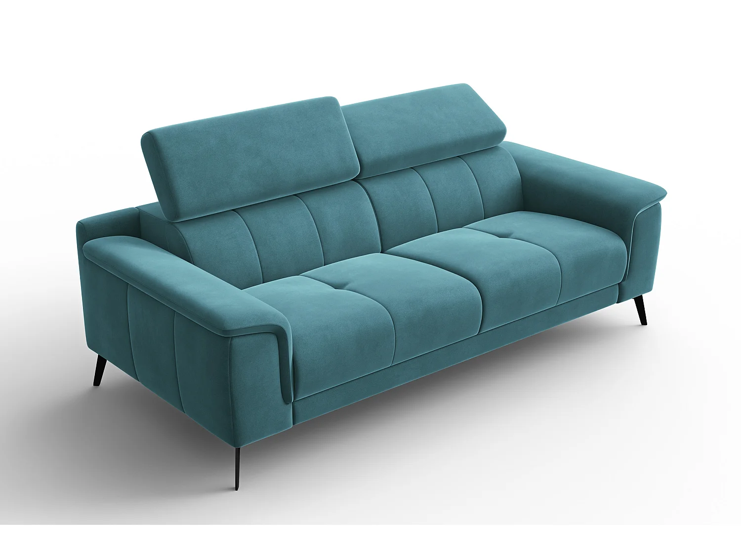 Sofa 3-Sitzer FIERO, Minter Veloursstoff