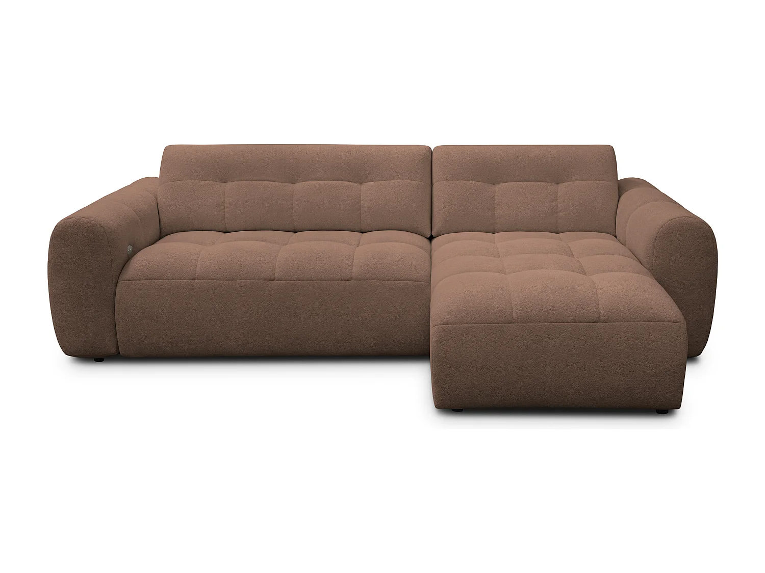 Ecksofa 4-Sitzer rechts LUMERO, braun