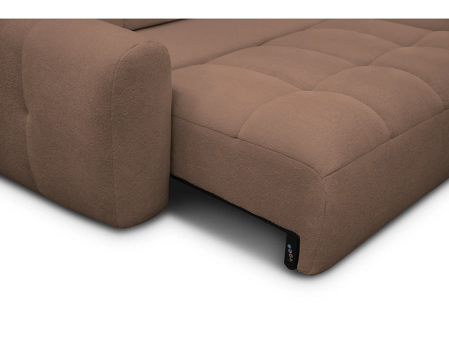 Ecksofa 4-Sitzer rechts LUMERO, braun