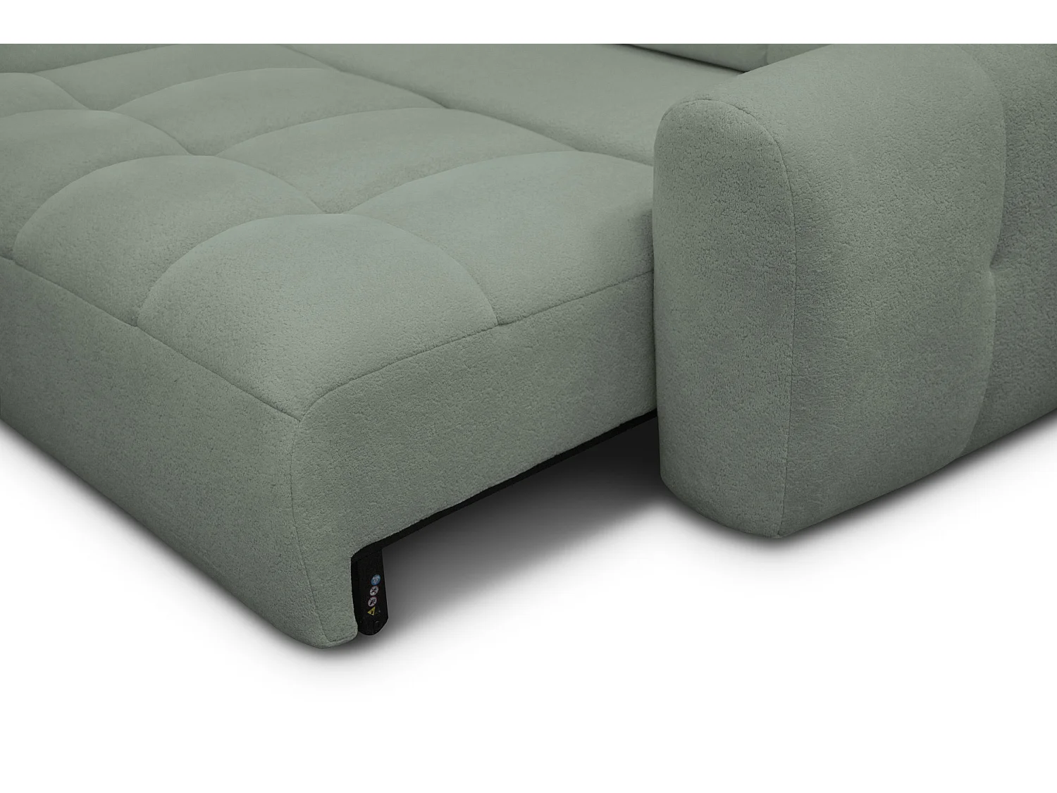 Ecksofa 4-Sitzer links LUMERO, olive