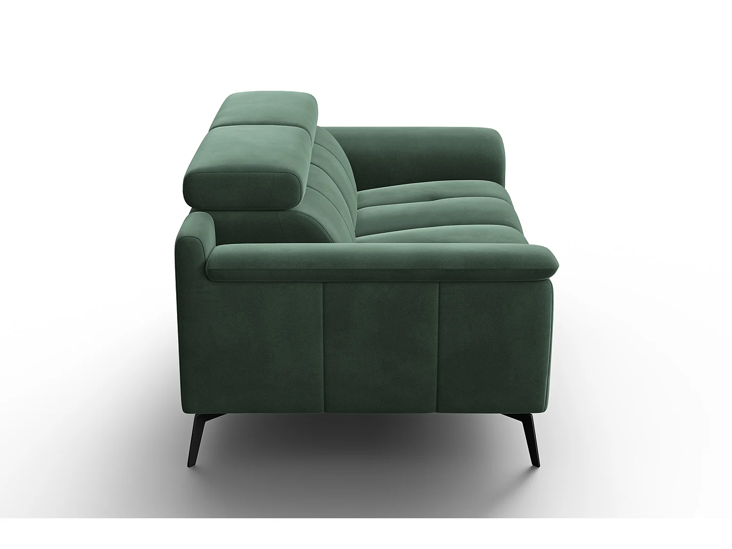 Sofa 2-Sitzer FIERO, Grüner Veloursstoff