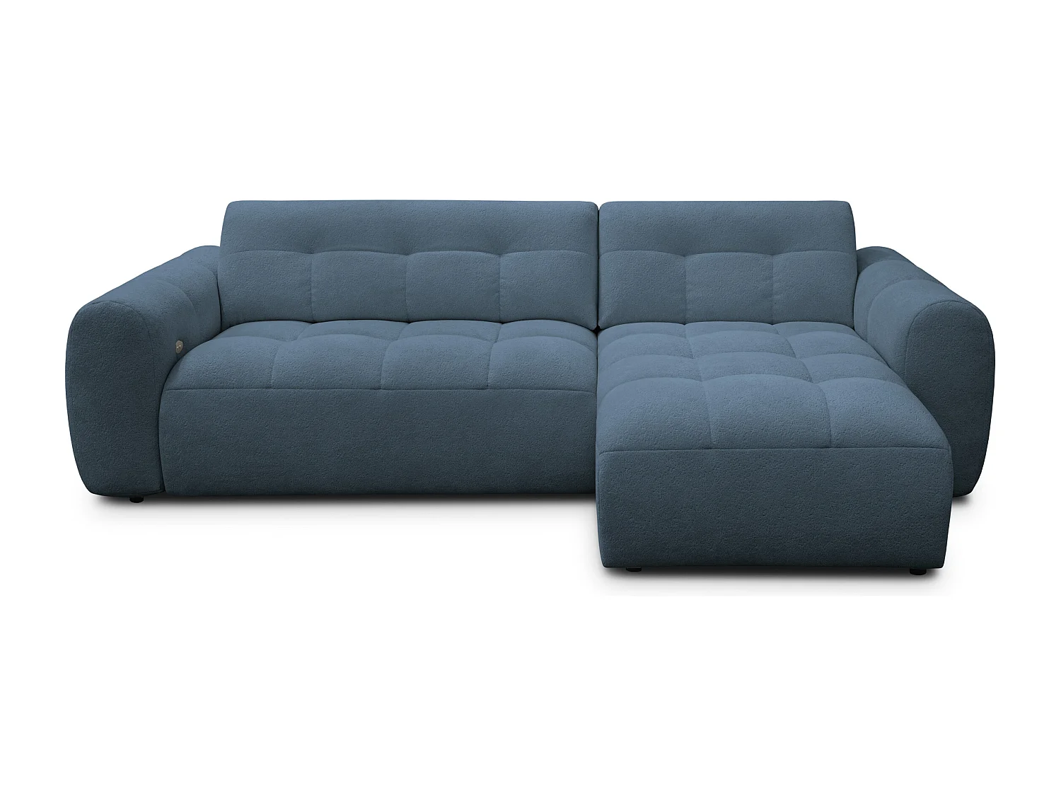 Ecksofa 4-Sitzer rechts LUMERO, marineblau