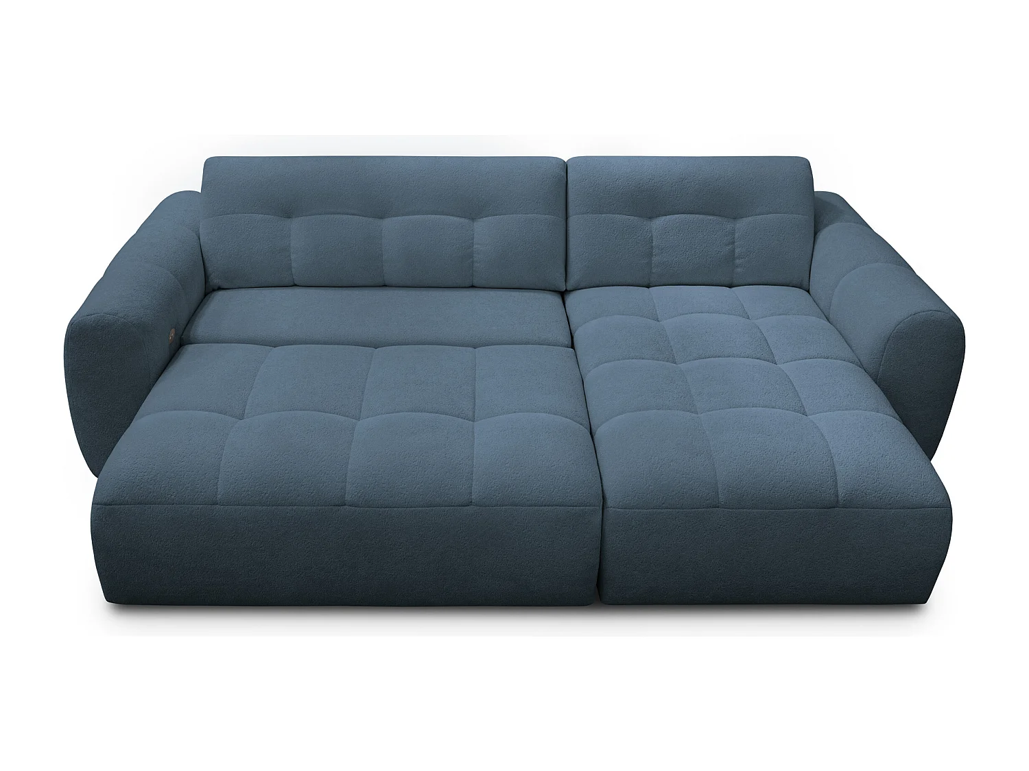 Ecksofa 4-Sitzer rechts LUMERO, marineblau