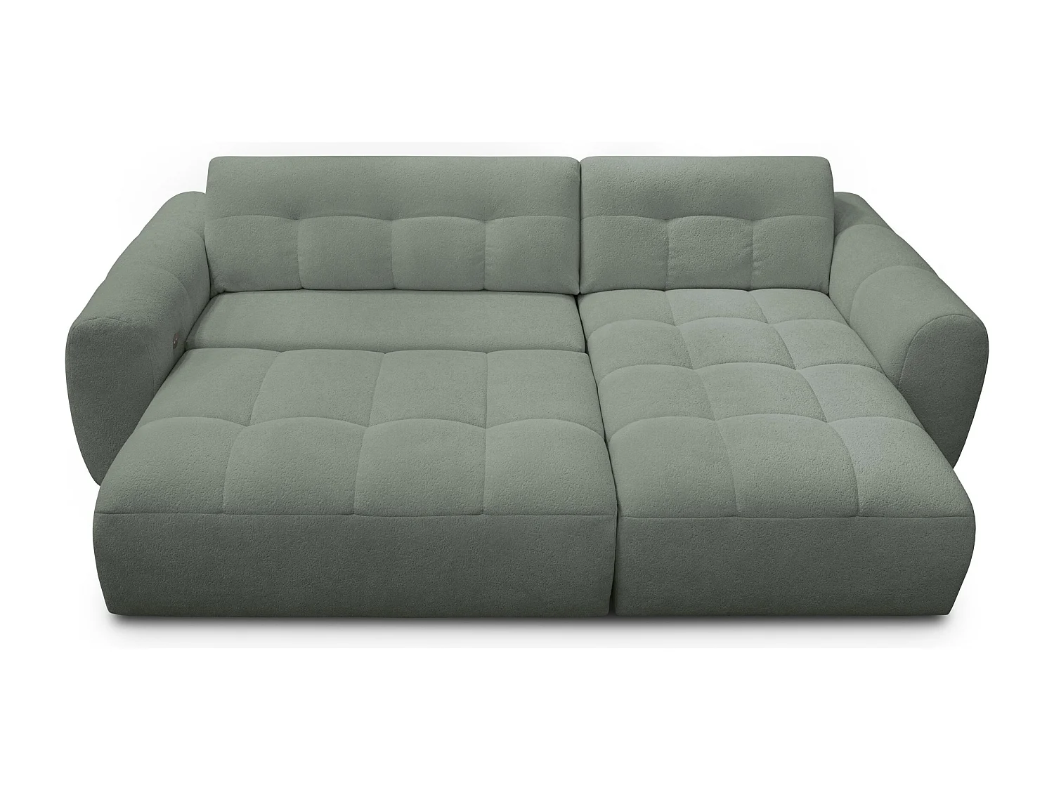 Ecksofa 4-Sitzer rechts LUMERO, olive
