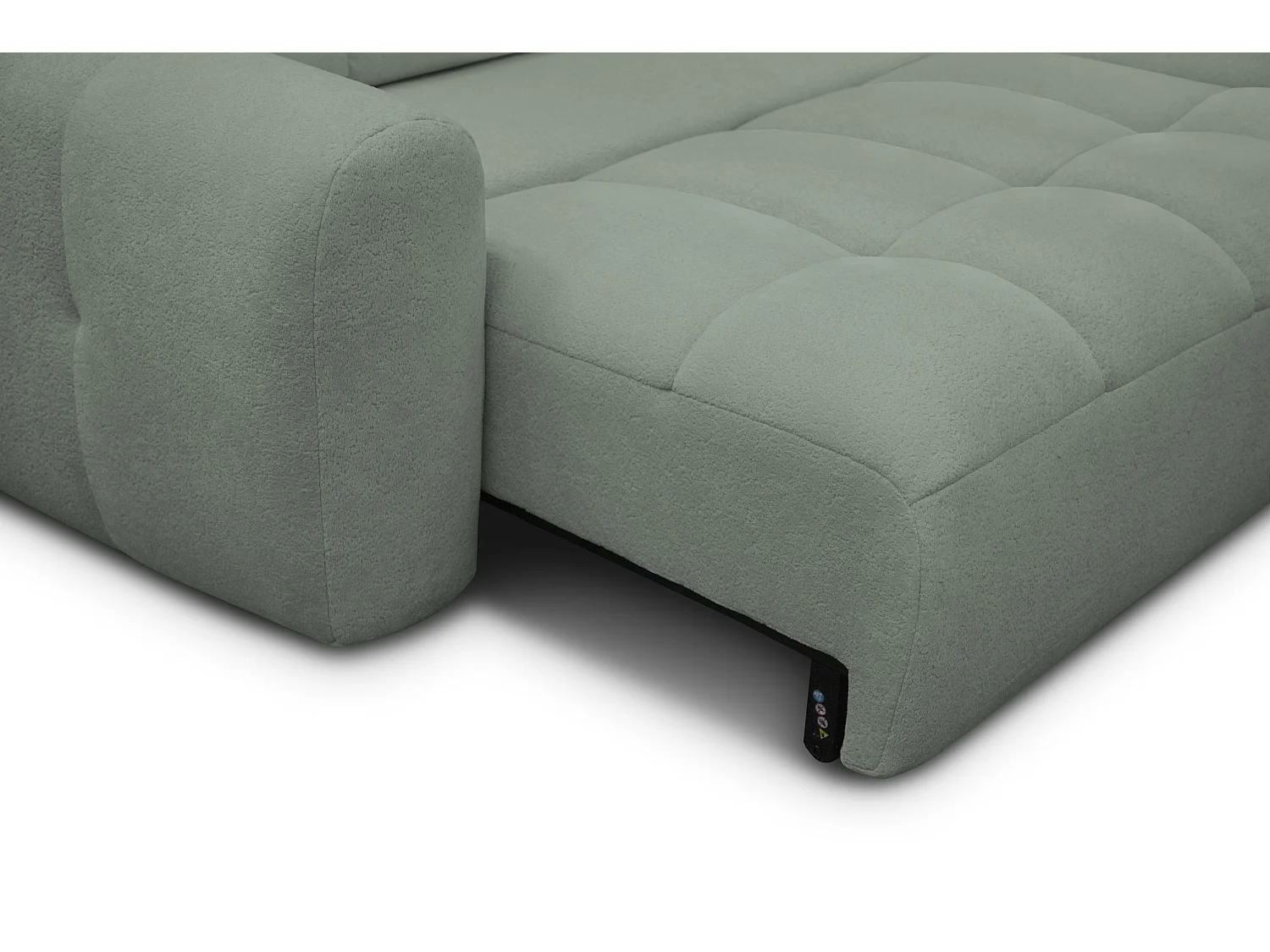 Ecksofa 4-Sitzer rechts LUMERO, olive