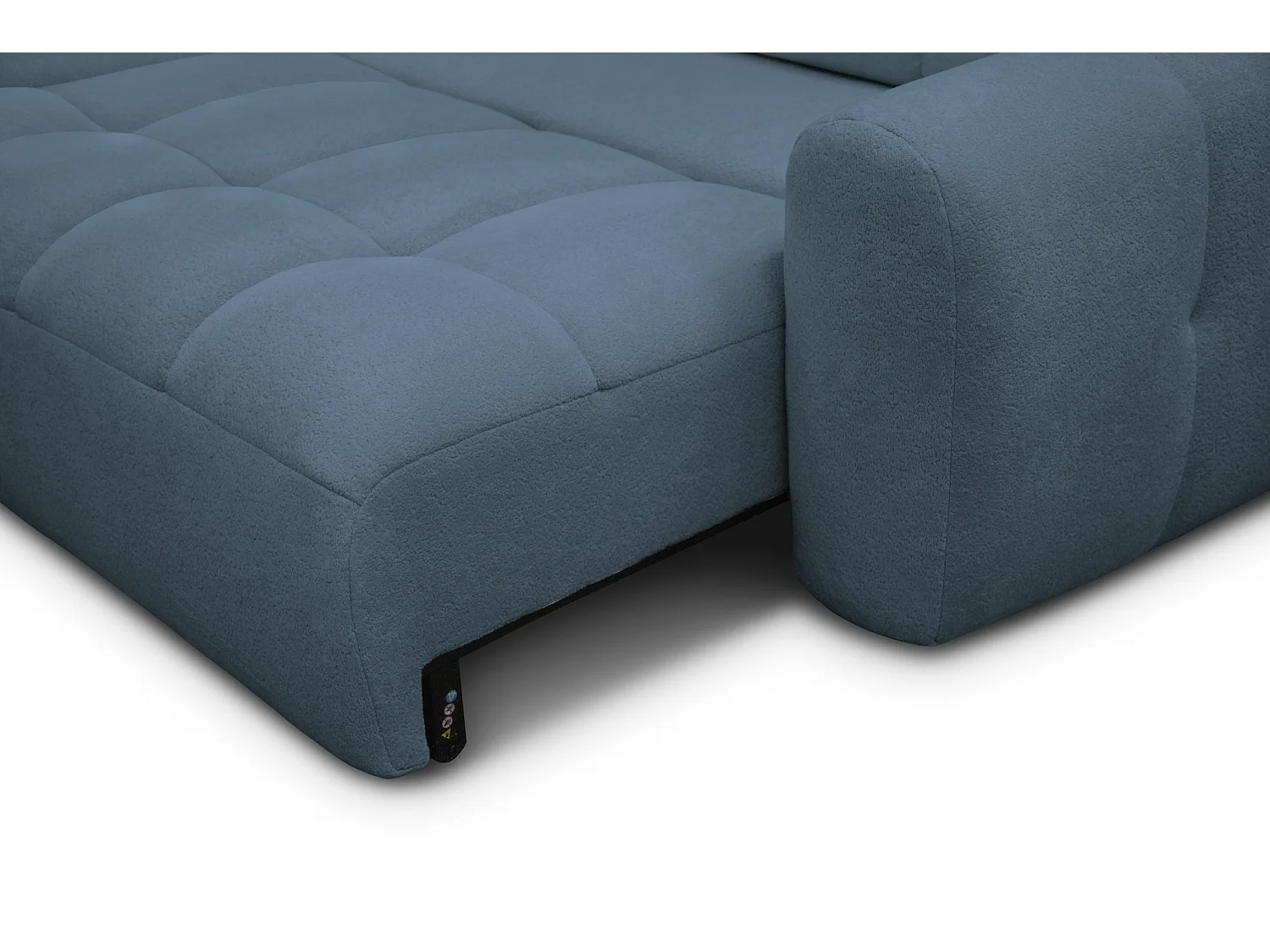 Ecksofa 4-Sitzer links LUMERO, marineblau