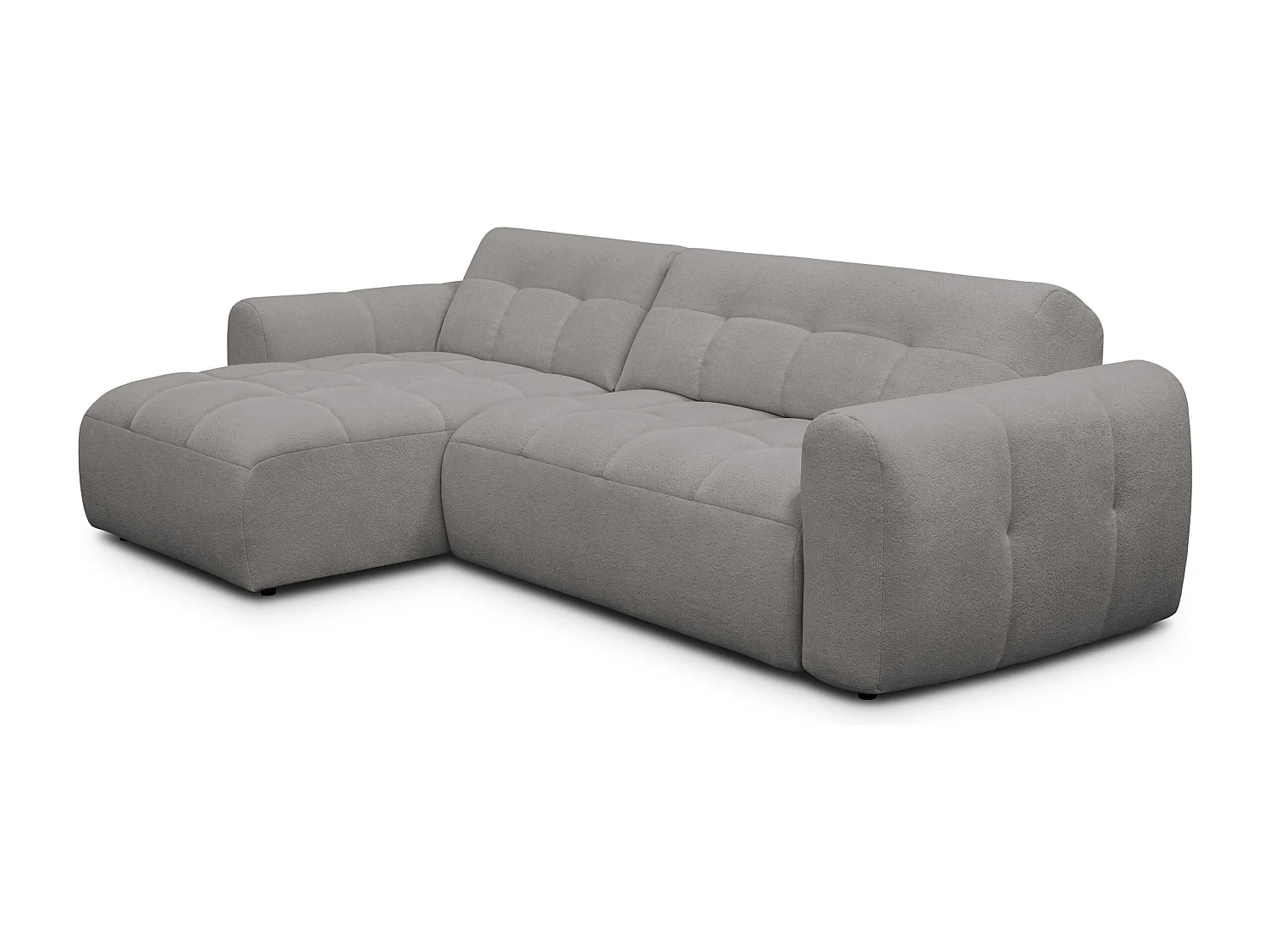 Ecksofa 4-Sitzer links LUMERO, taupe