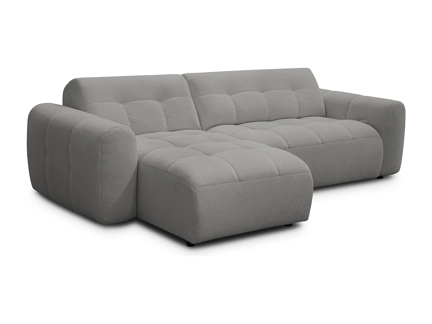 Ecksofa 4-Sitzer links LUMERO, taupe