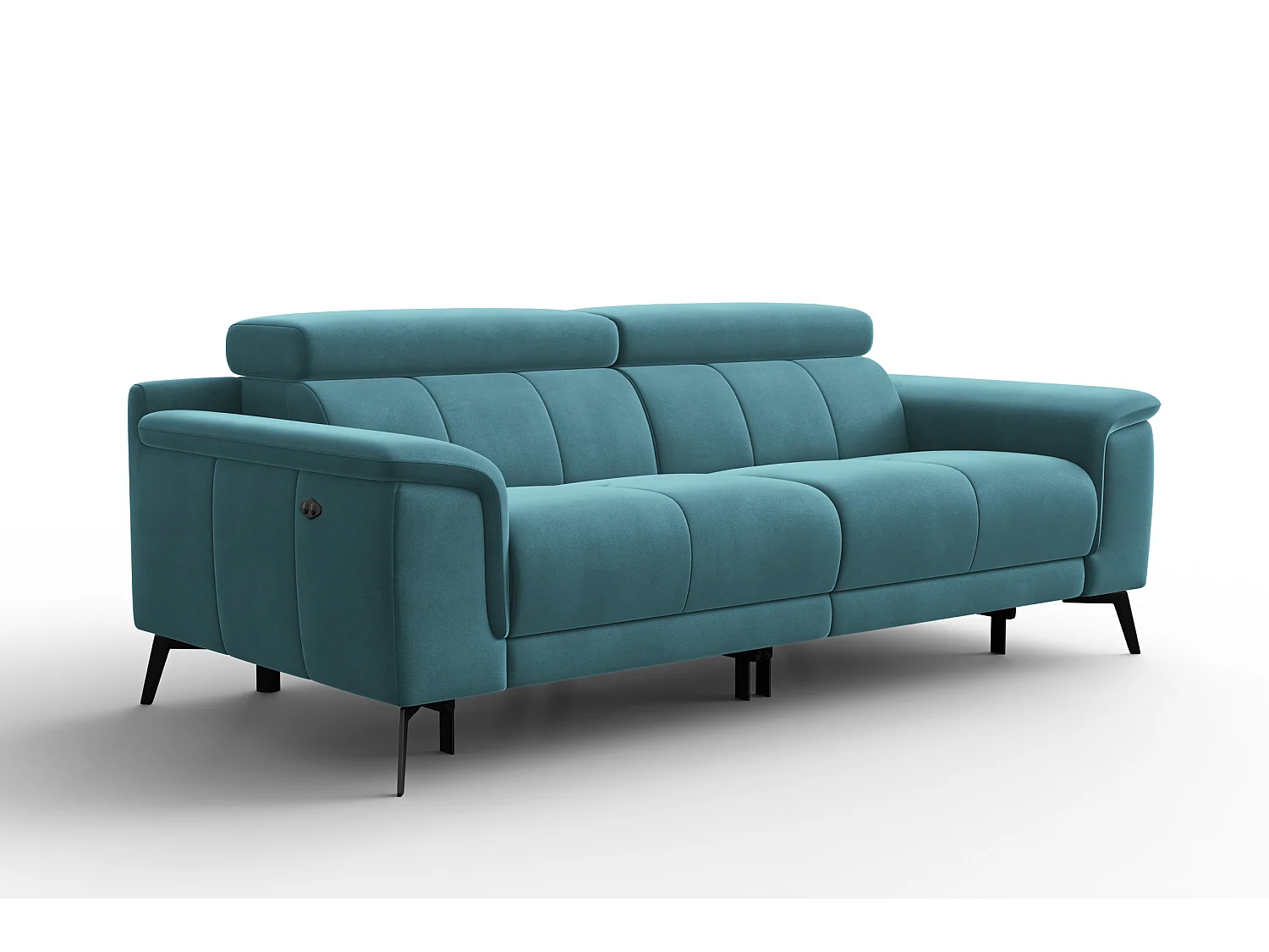 Sofa Relax 3-Sitzer FIERO, Minter Veloursstoff