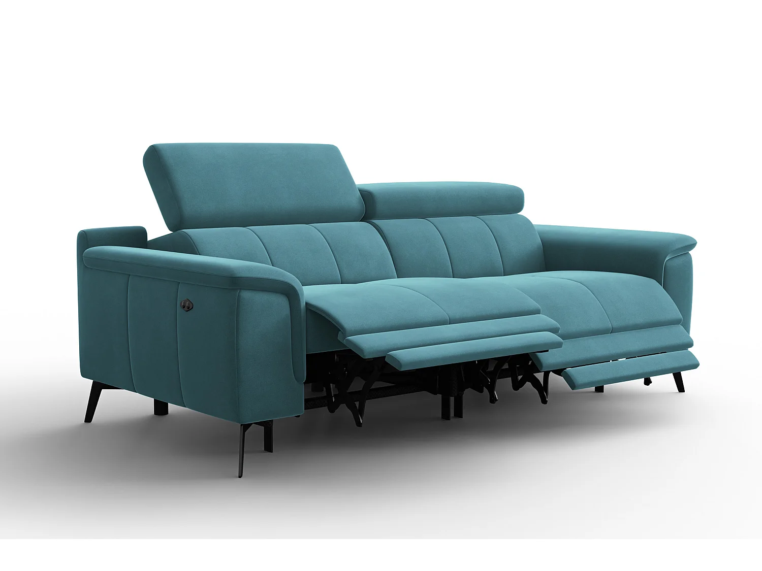 Sofa Relax 3-Sitzer FIERO, Minter Veloursstoff