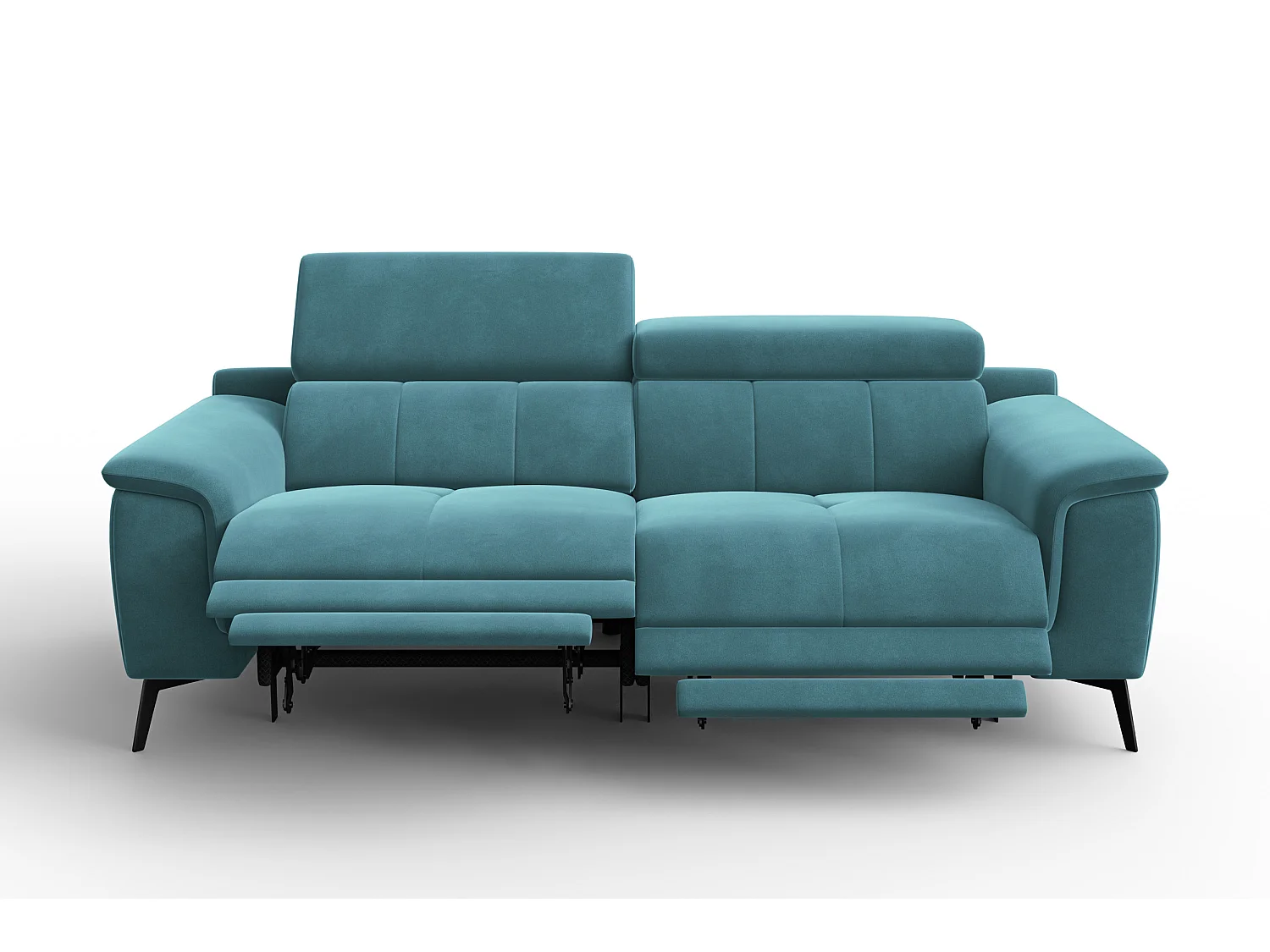 Sofa Relax 3-Sitzer FIERO, Minter Veloursstoff