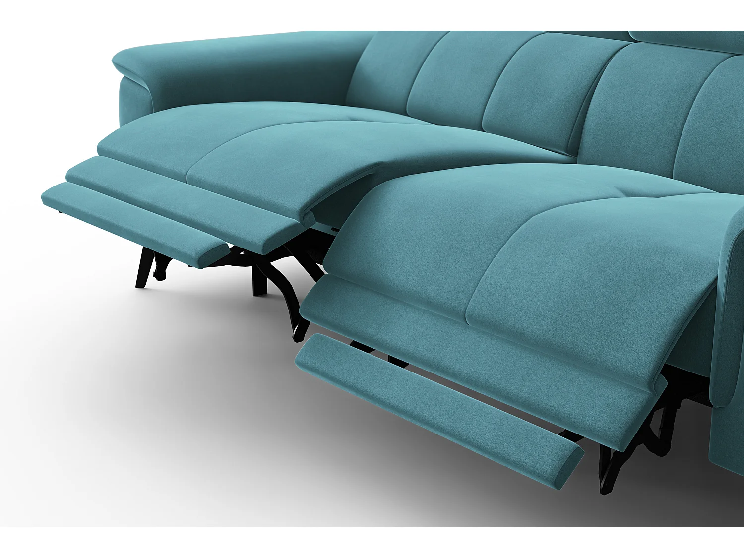 Sofa Relax 3-Sitzer FIERO, Minter Veloursstoff
