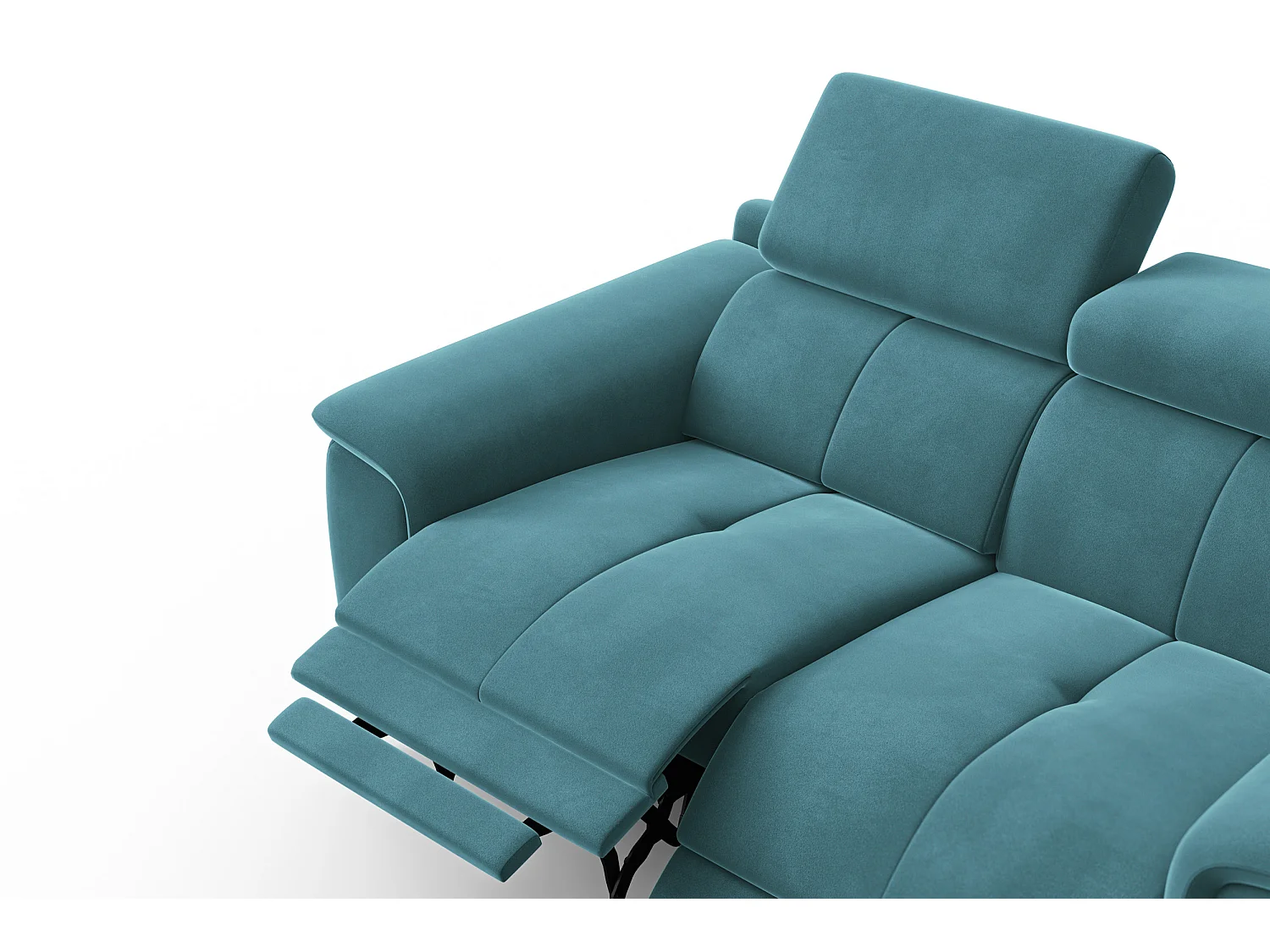 Sofa Relax 2-Sitzer FIERO, Minter Veloursstoff