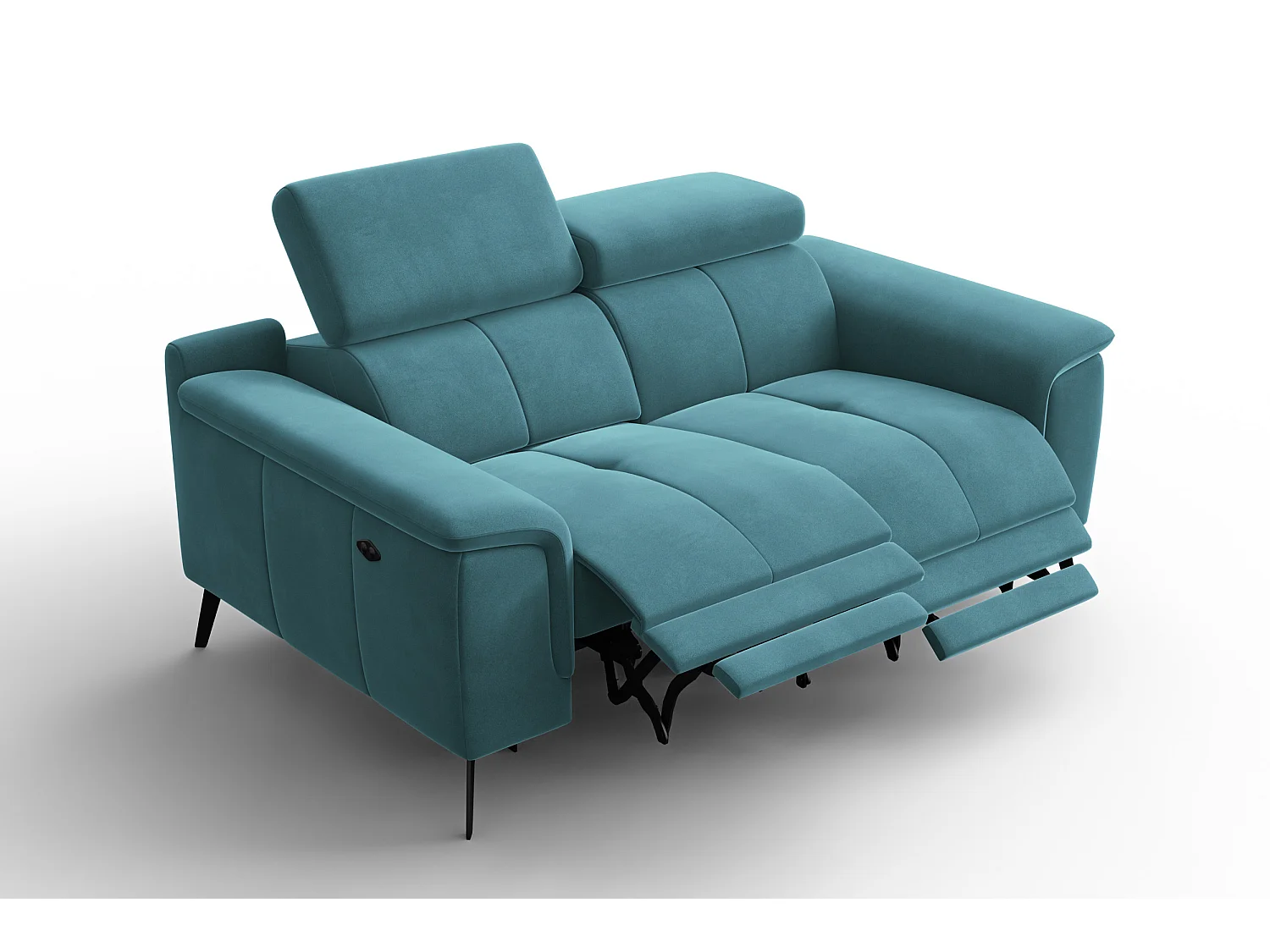 Sofa Relax 2-Sitzer FIERO, Minter Veloursstoff