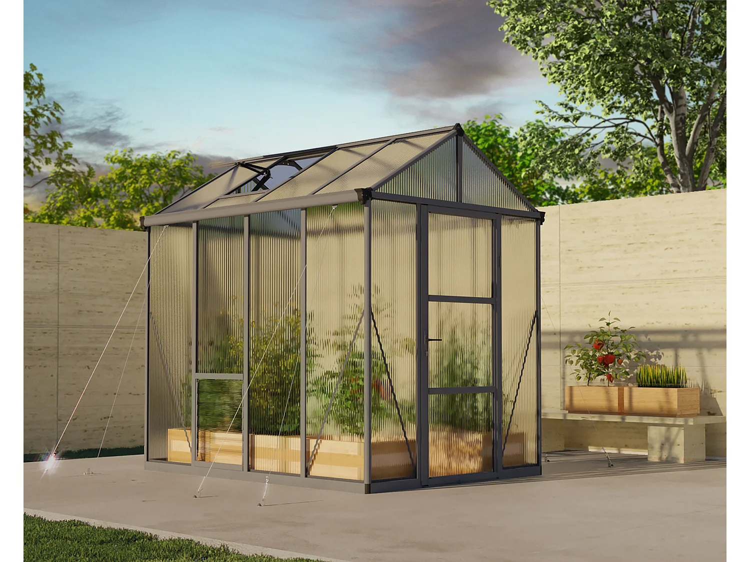 Canopia Glory Premium Polycarbonaat Tuinkas 244X195X251 cm