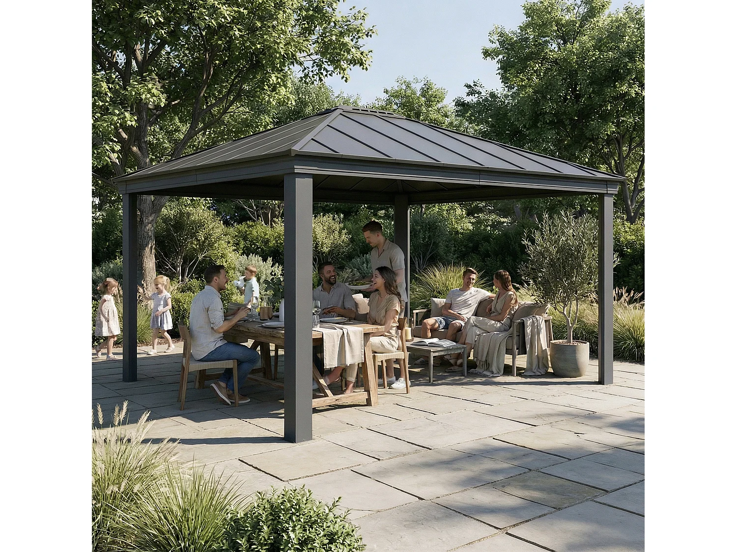 Canopia Dallas Aluminium Tuinpaviljoen 4.3X4.9  m