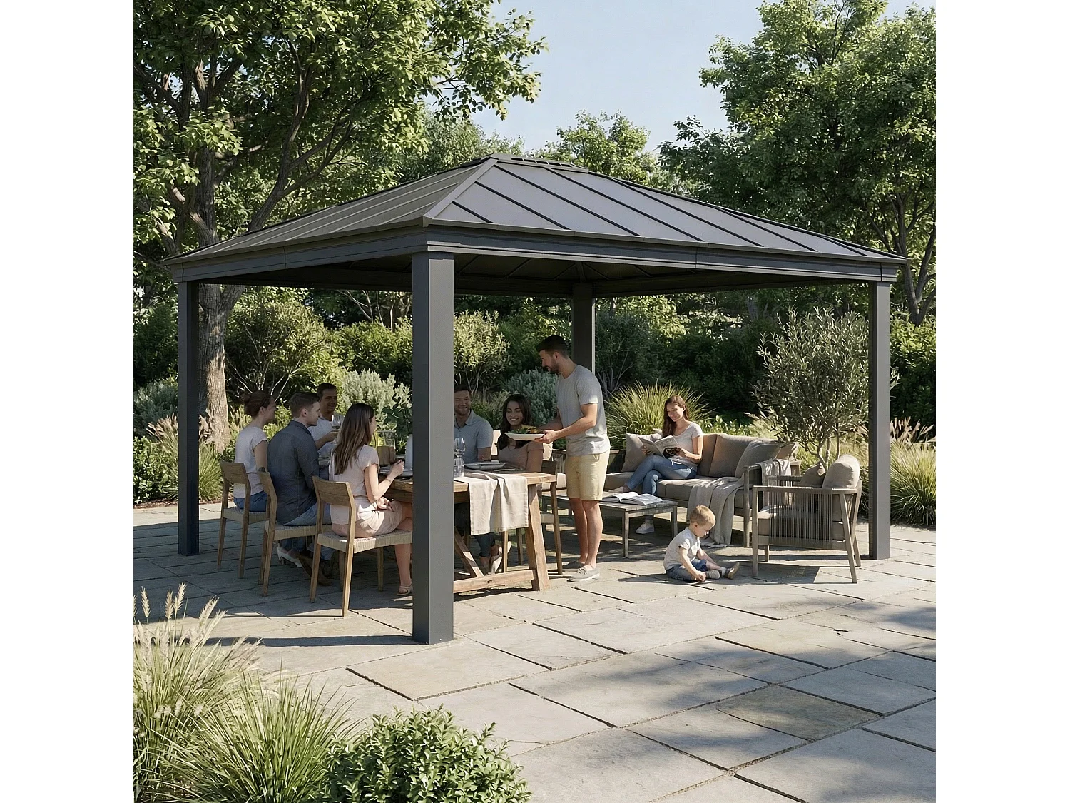Canopia Dallas Aluminium Tuinpaviljoen 4.3X4.9  m
