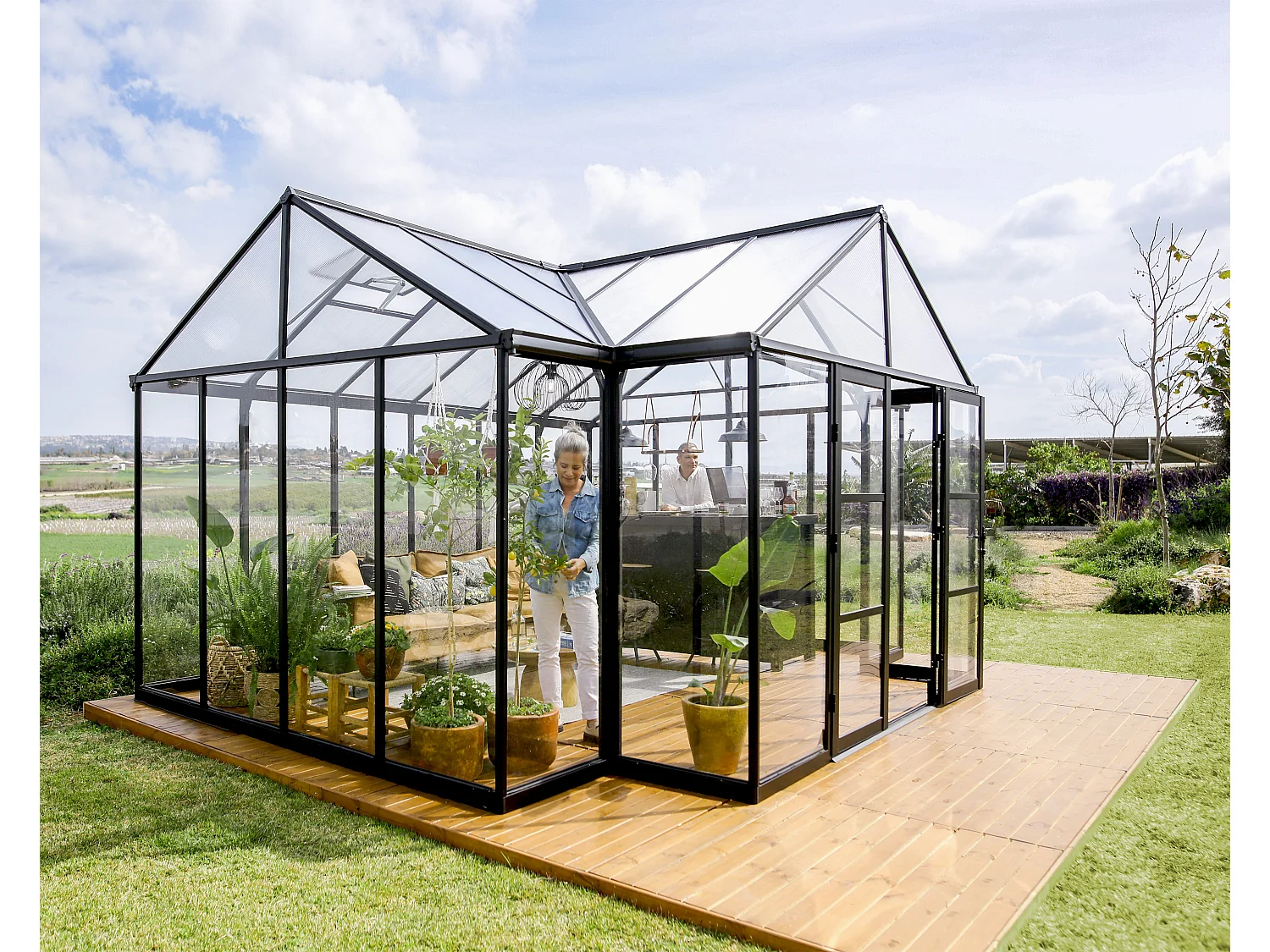 Canopia Serre de jardin Triomphe 11,5m² Noir