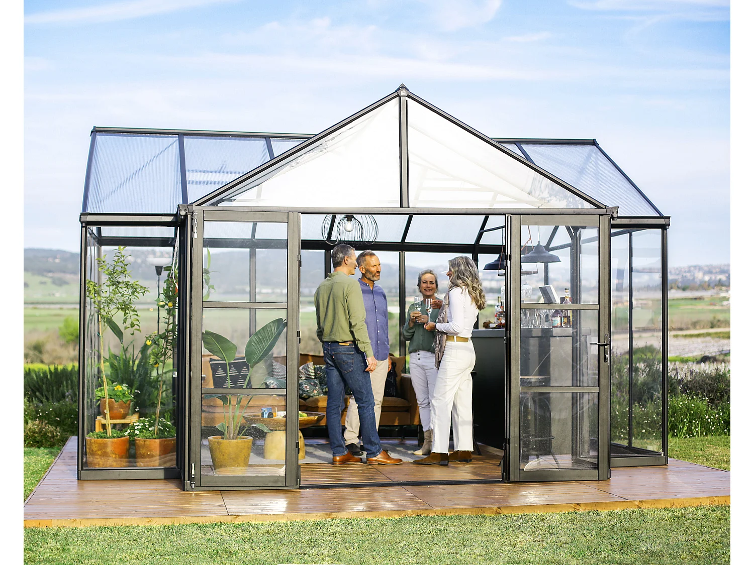 Canopia Serre de jardin Triomphe 11,5m² Noir