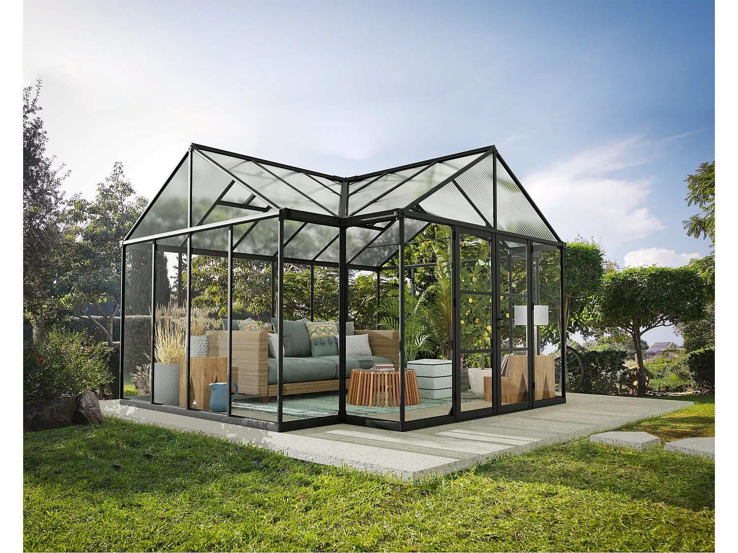 Canopia Serre de jardin Triomphe 11,5m² Noir