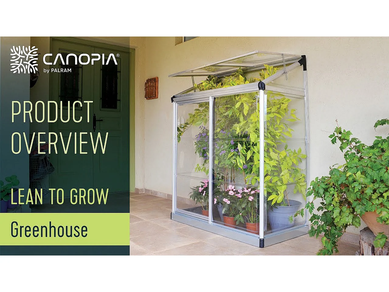 Canopia Lean To Serre de jardin adossée