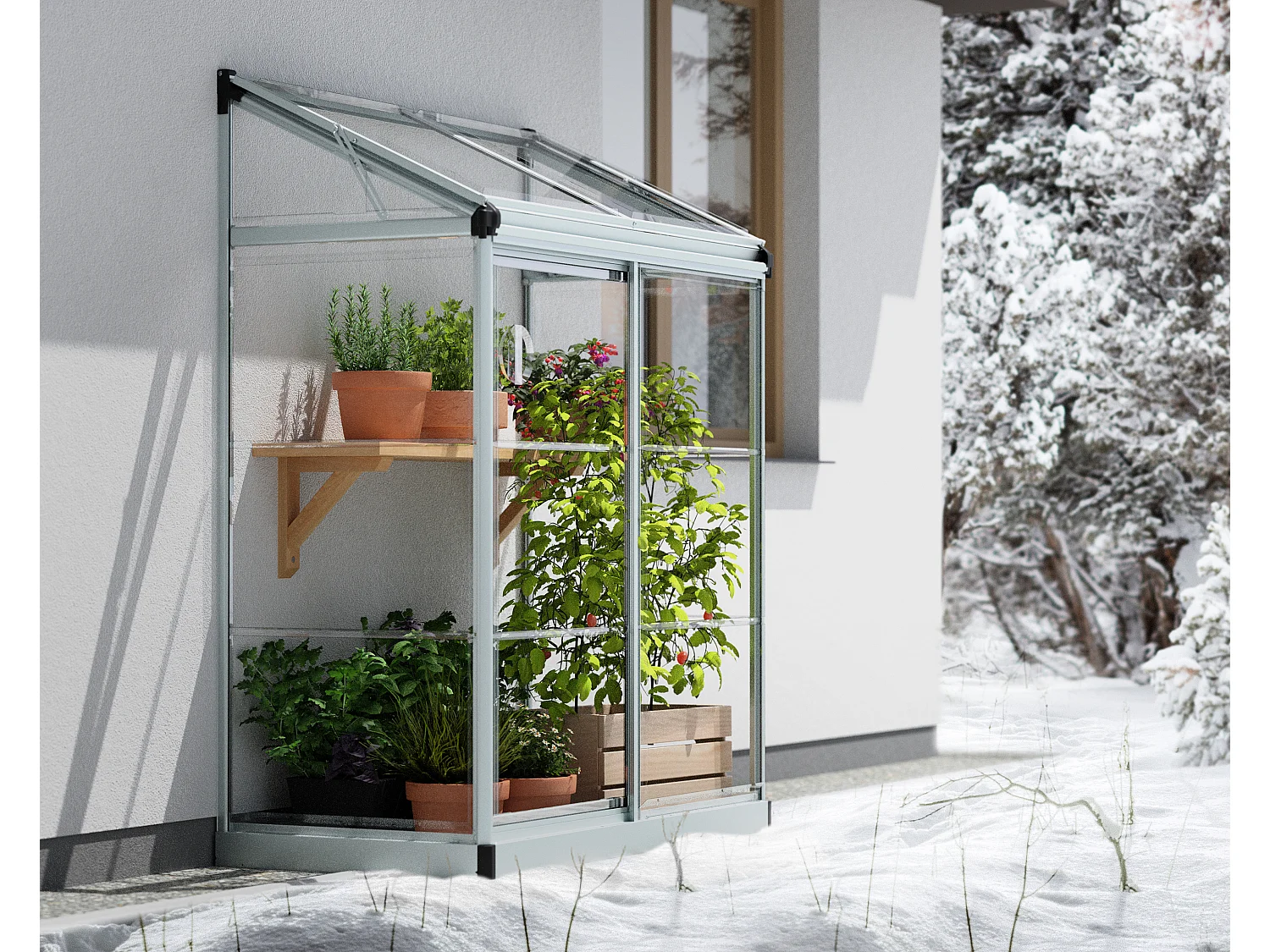 Canopia Lean To Serre de jardin adossée
