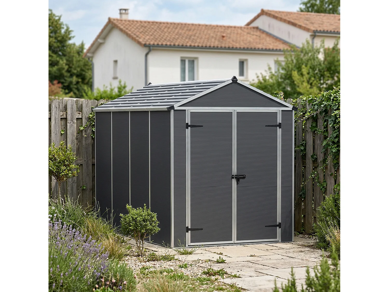 Canopia opslag Rubicon 6X10 Donker Grijs-Nkele doos