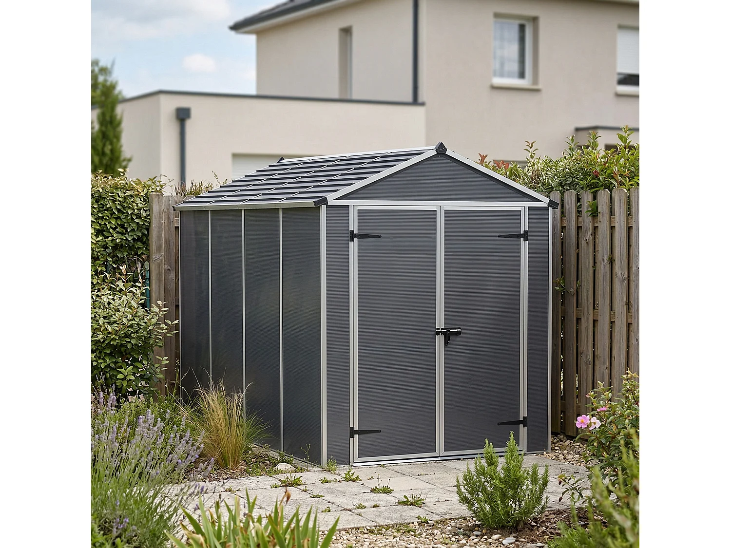 Canopia opslag Rubicon 6X10 Donker Grijs-Nkele doos