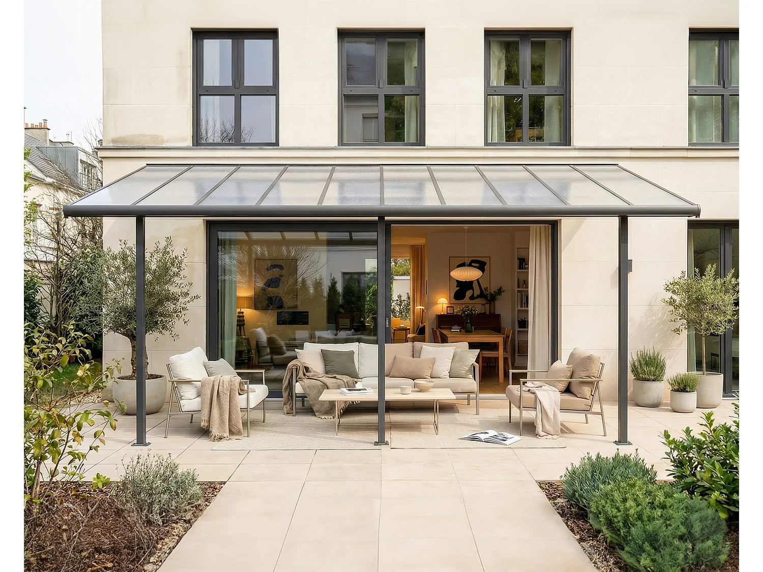 Canopia Sierra Aluminium Terrasoverkapping  3X4.3 m  Donkergrijs