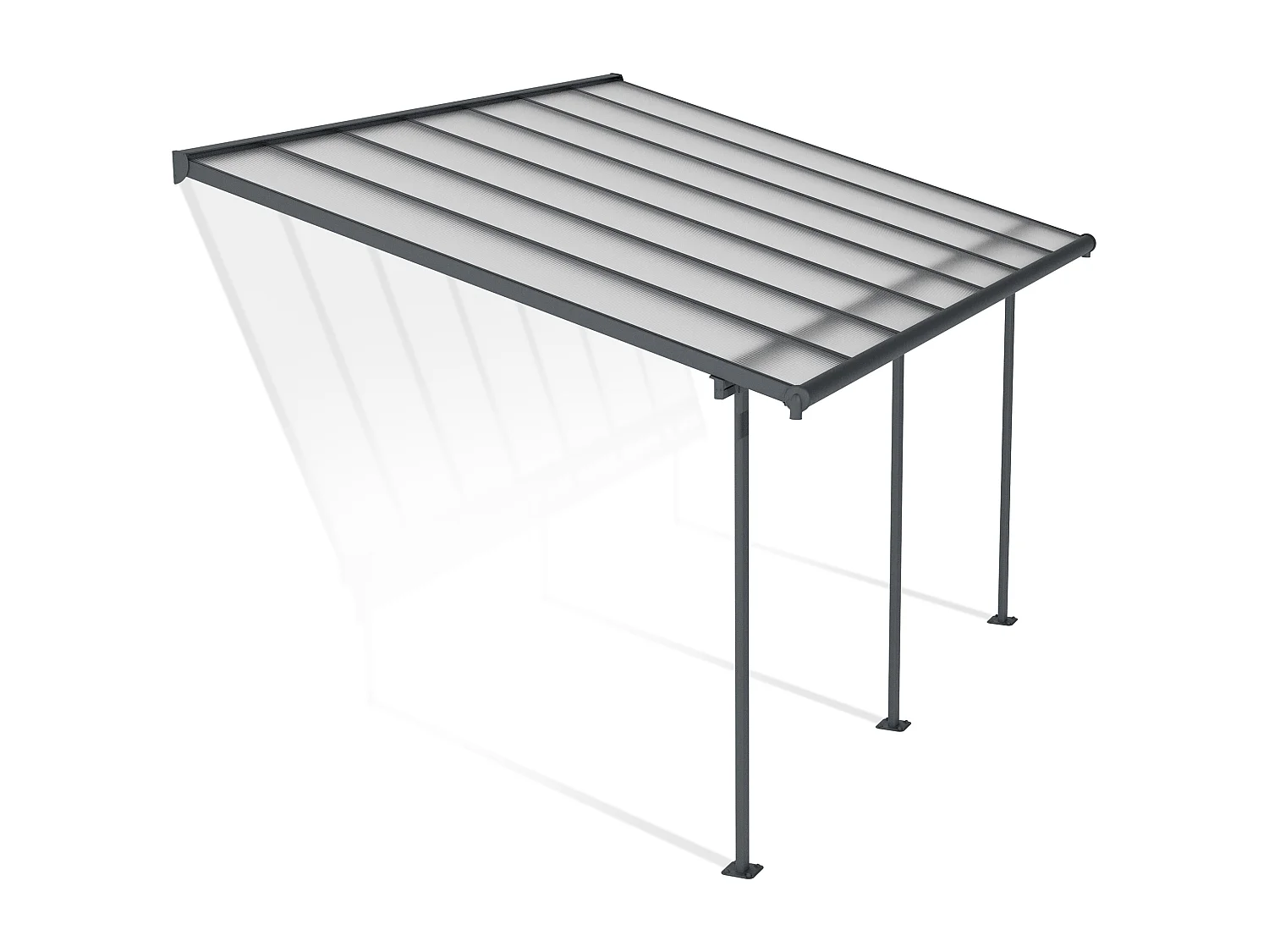 Canopia Sierra Aluminium Terrasoverkapping  3X4.3 m  Donkergrijs