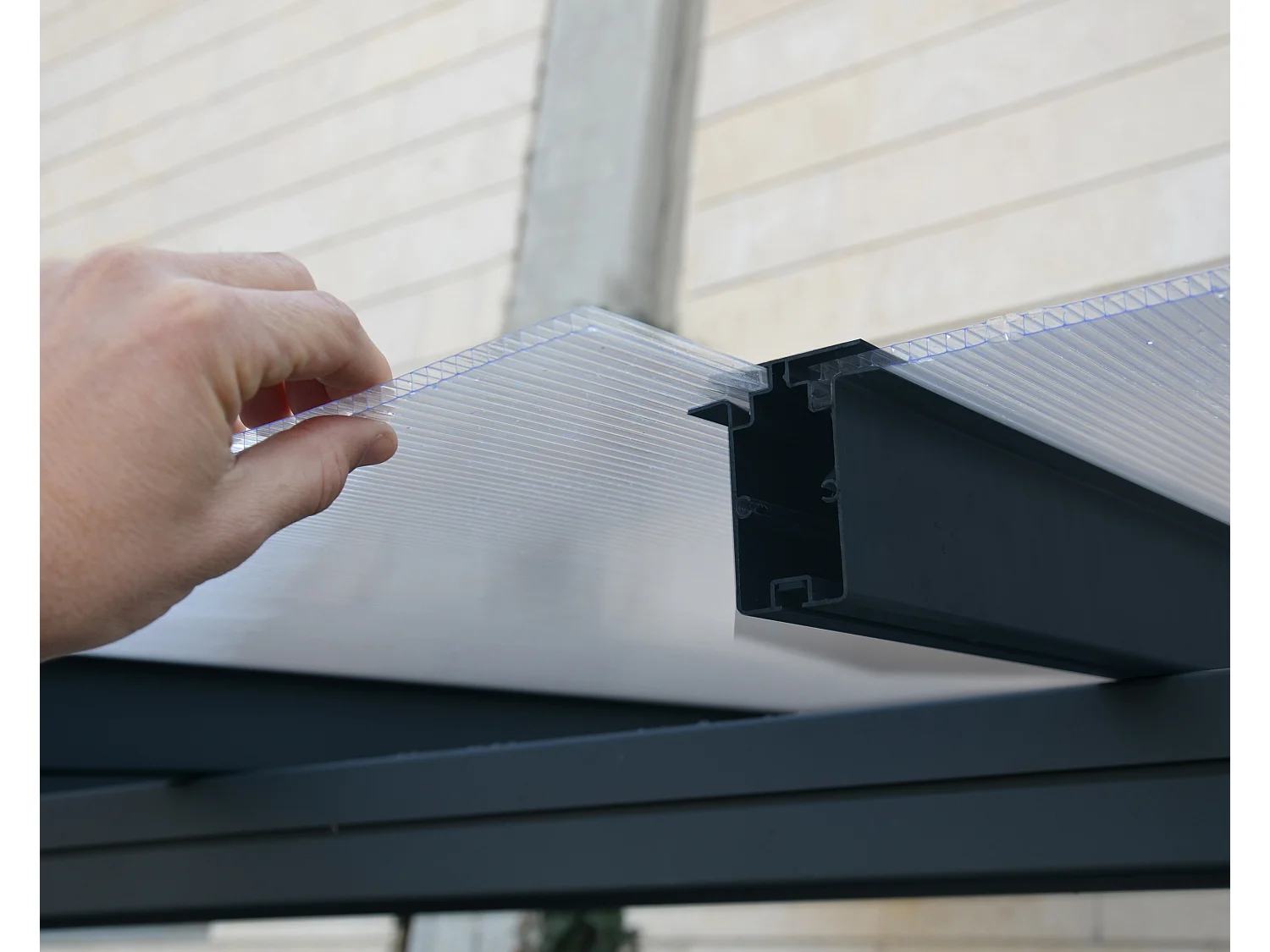 Canopia Sierra Aluminium Terrasoverkapping  2.2X4.5 m  Donkergrijs