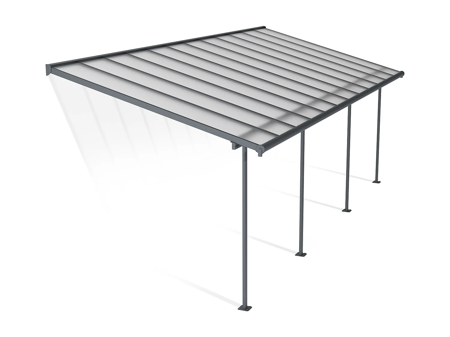 Canopia Sierra Aluminium Terrasoverkapping  3X7.4 m  Donkergrijs