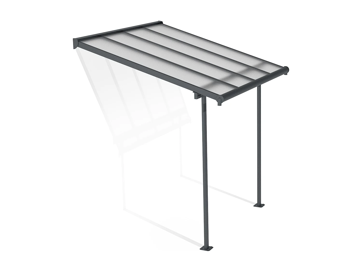 Canopia  Sierra Aluminium Terrasoverkapping  2.2X2.3 m  Donkergrijs