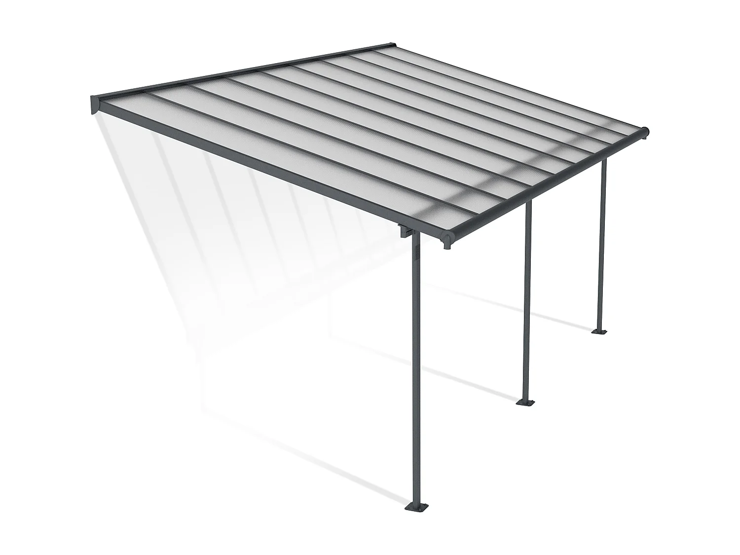 Canopia Sierra Aluminium Terrasoverkapping  3X5.6 m  Donkergrijs