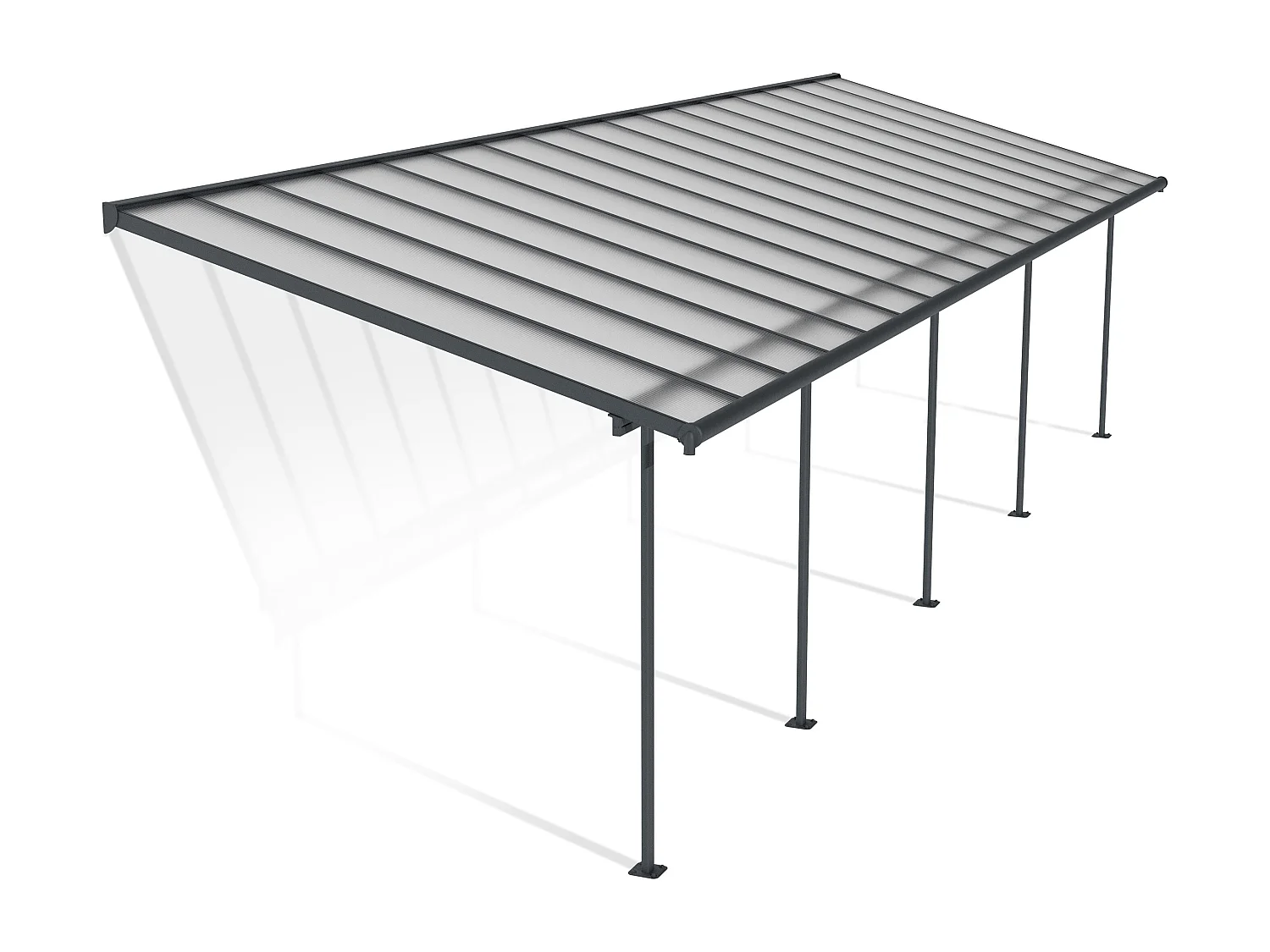 Canopia Sierra Aluminium Terrasoverkapping  3X10.4 m  Donkergrijs