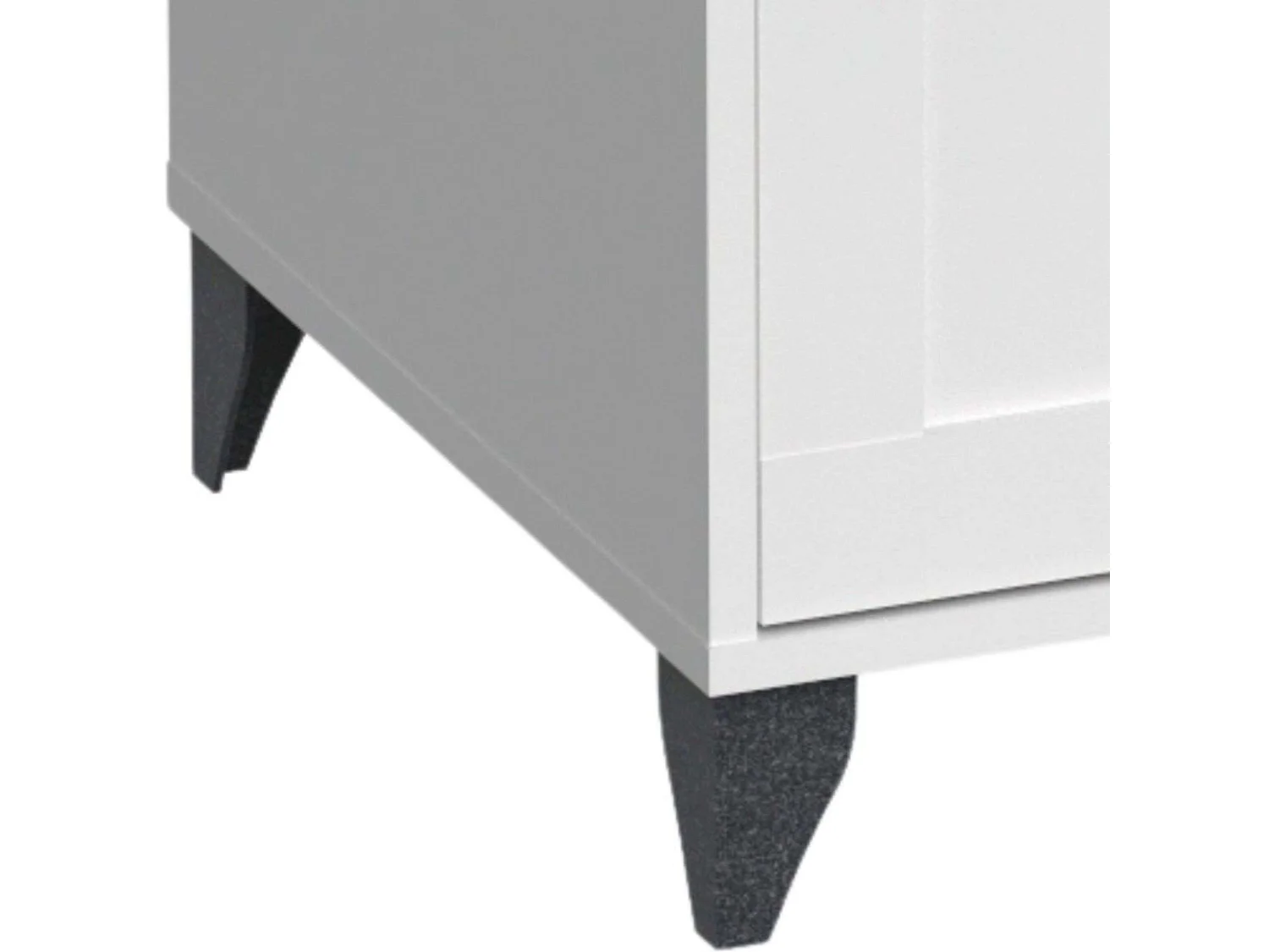 Mueble de baño con patas Siena Cottage con lavabo cerámico negro 82 cm