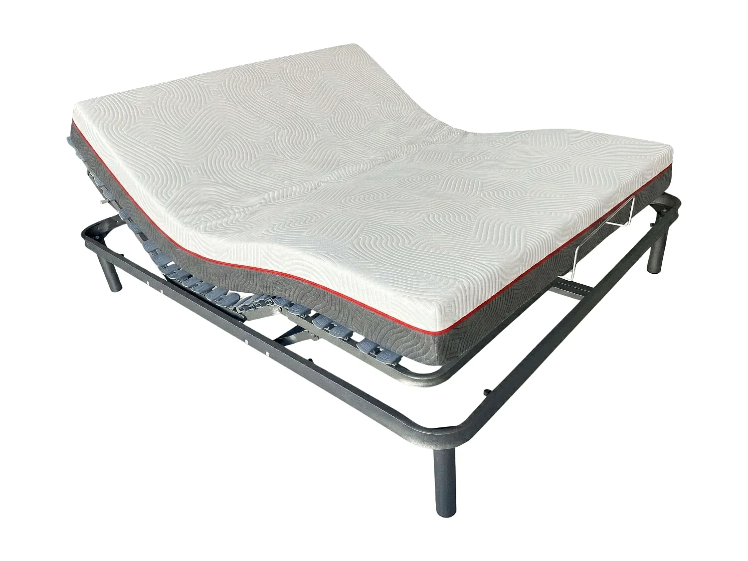 Cama elétrica articulada com motor duplo e colchão viscoelástico Nert 135x190 cm