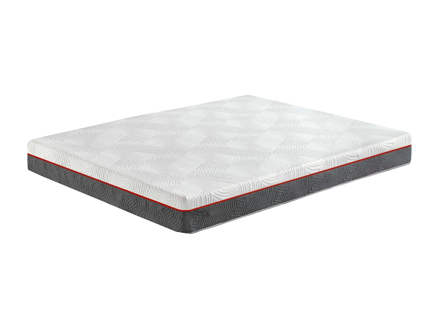 Conjunto de cama articulada elétrica de casal com motor e colchão Nert viscoelástico de 5 peças, 90x190cm.
