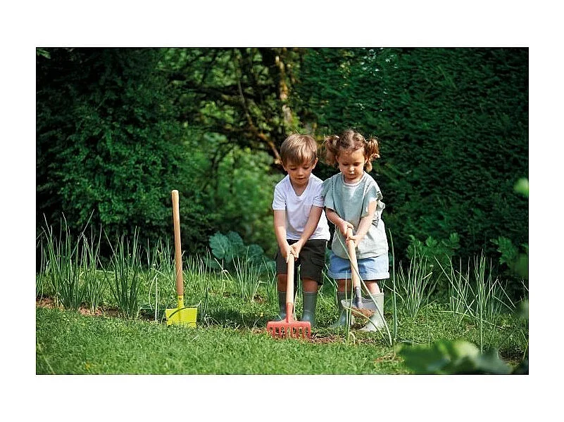 Set de Herramientas de Jardín para Niños Ecoiffier - 3 Herramientas Grandes de 70 cm - Fabricado en Francia