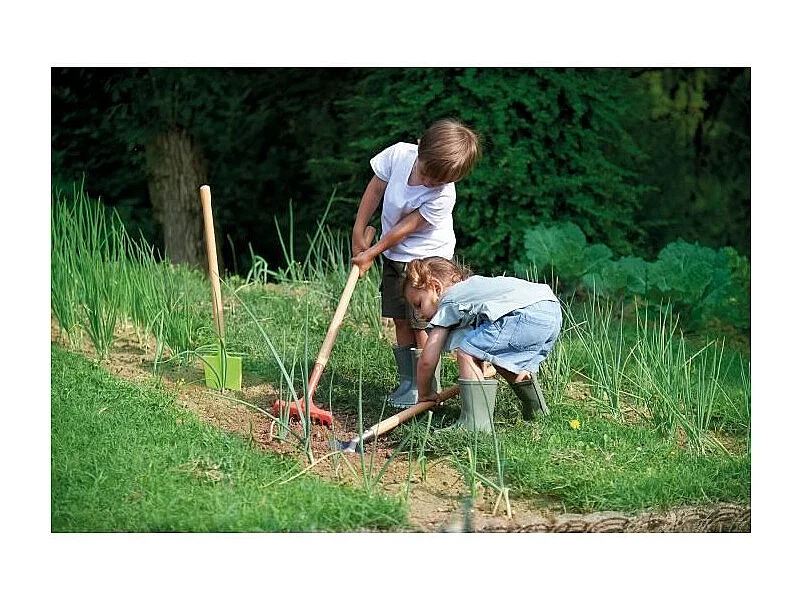 Set de Herramientas de Jardín para Niños Ecoiffier - 3 Herramientas Grandes de 70 cm - Fabricado en Francia