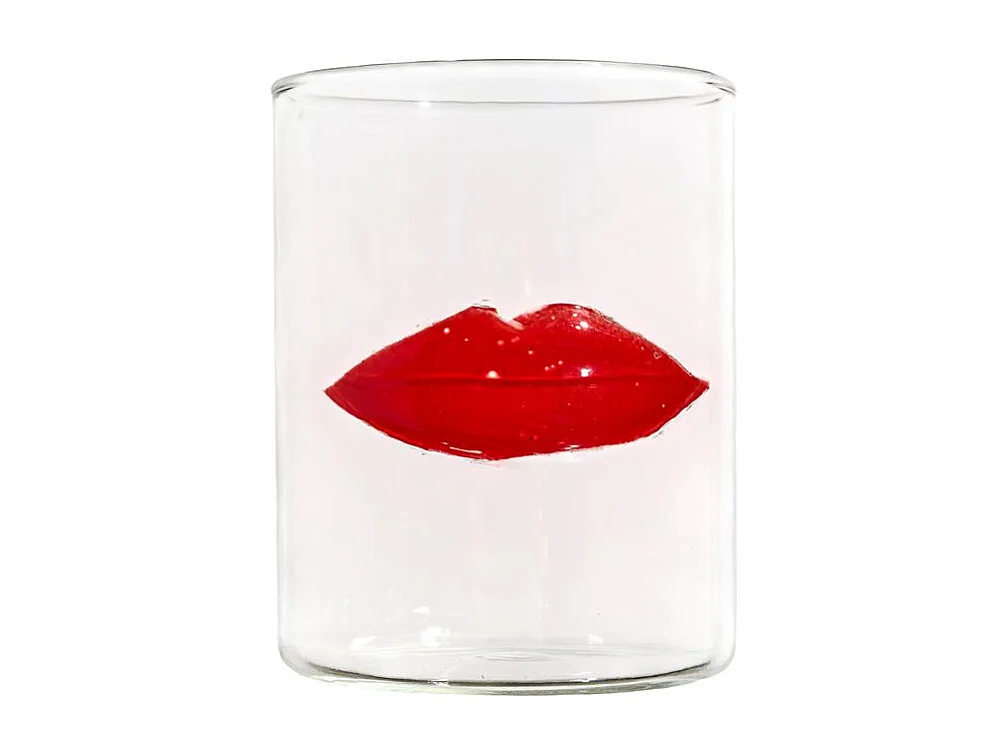 Verre Design Bouche "Secret Glass" 40cl Rouge