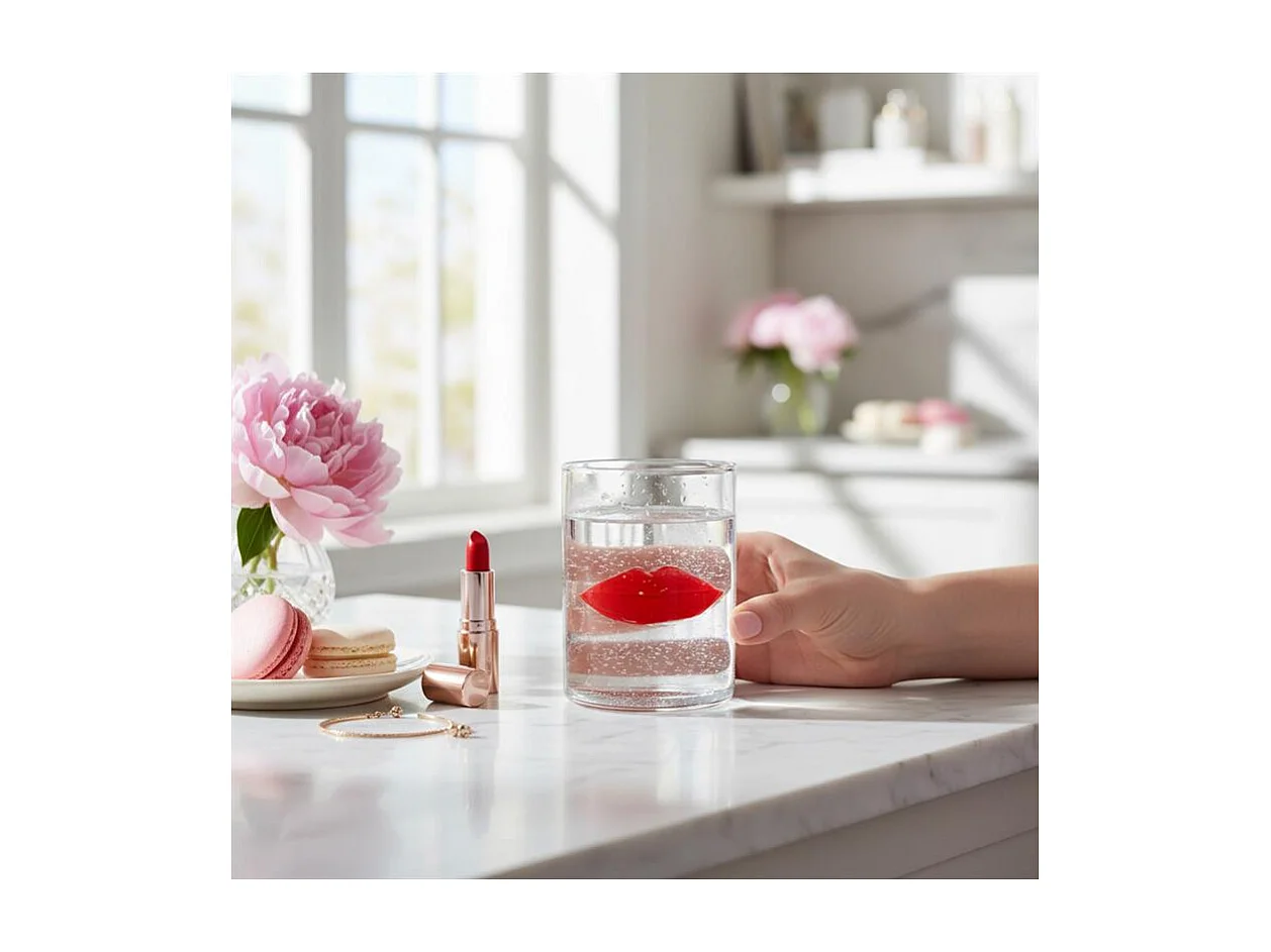 Verre Design Bouche "Secret Glass" 40cl Rouge
