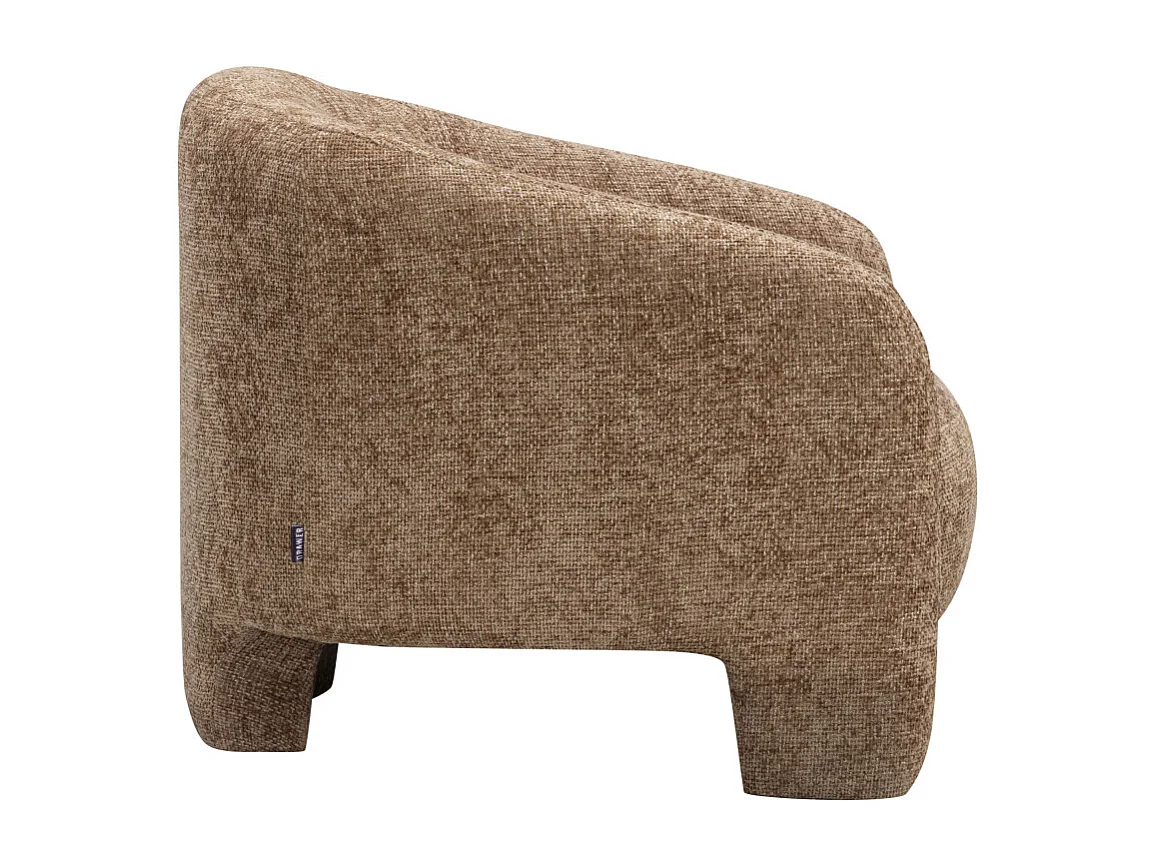 Topaz - Fauteuil en tissu - Bronze